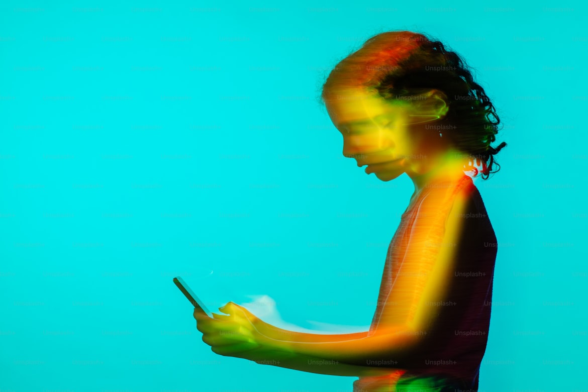 Person staring at phone screen showing social media addiction