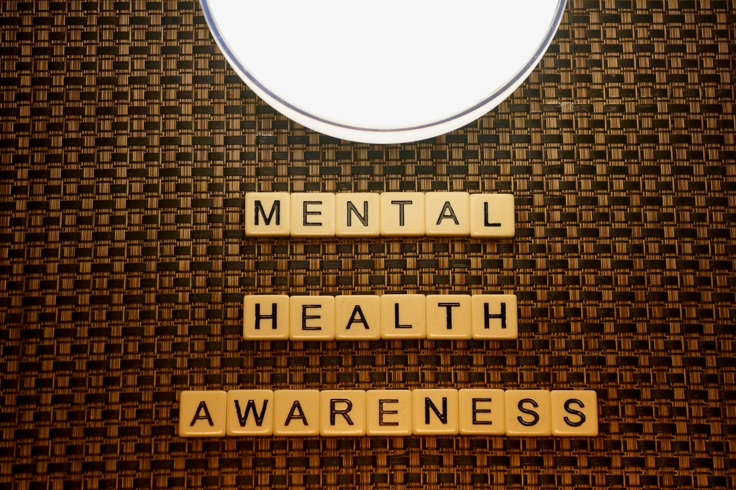 Person speaking about mental health